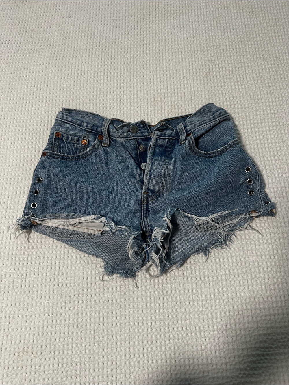 Levi's Distressed Cutoff Jean Shorts